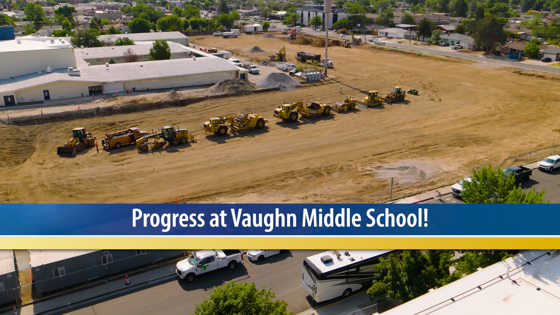 aerial view of construction site